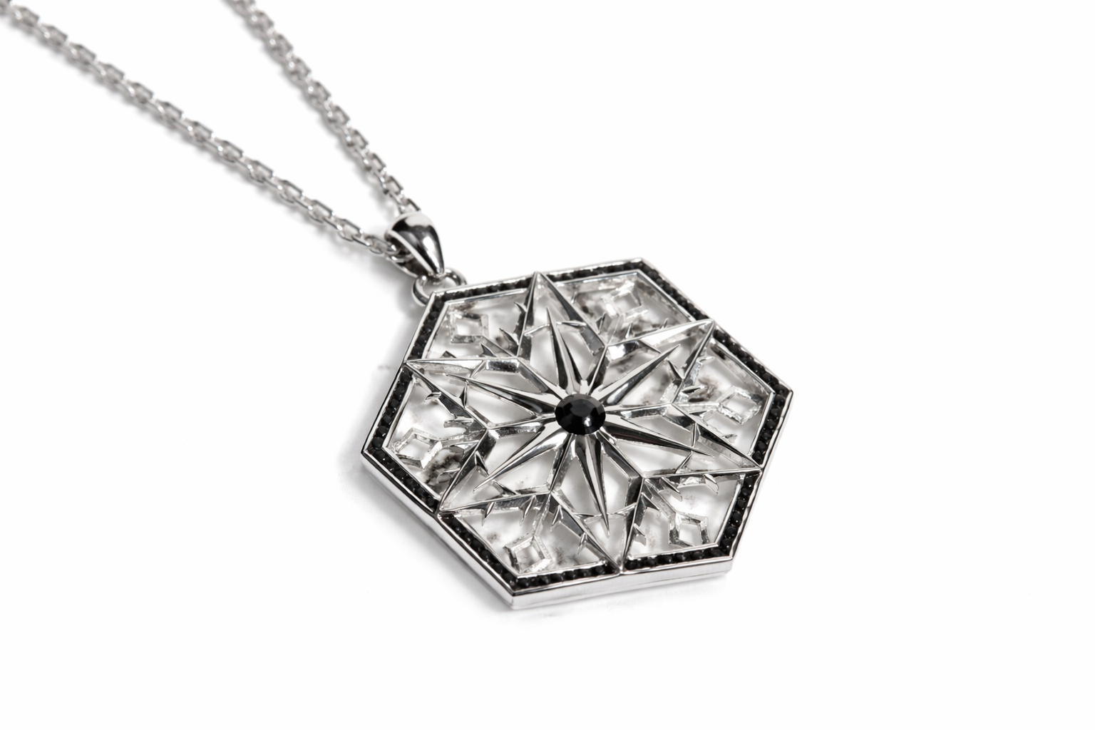 Snow Queen Sapphire Silver Necklace