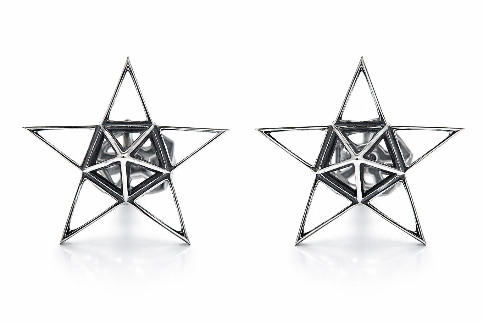 Star Stud Silver Earrings