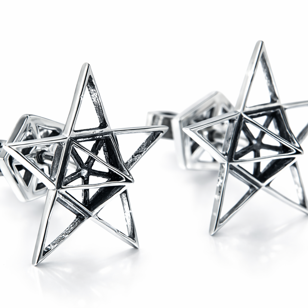 Star Stud Silver Earrings
