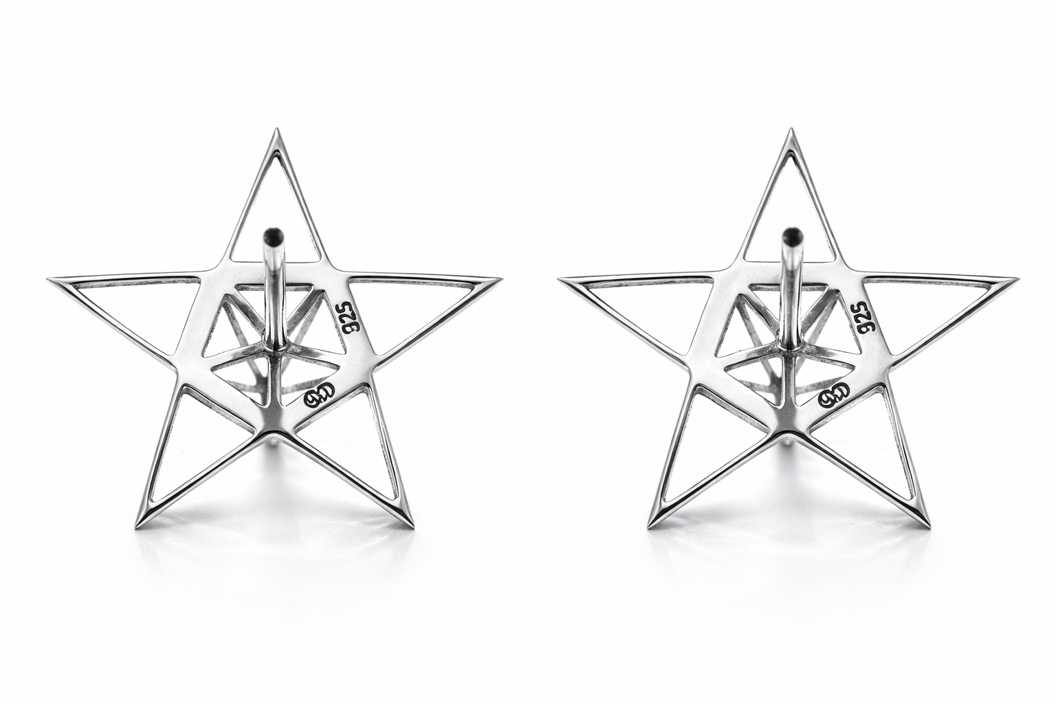 Star Stud Silver Earrings