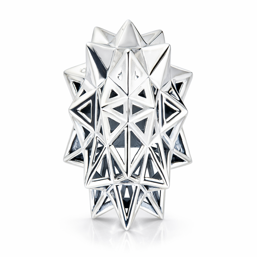 Stellated Star Silver Ring