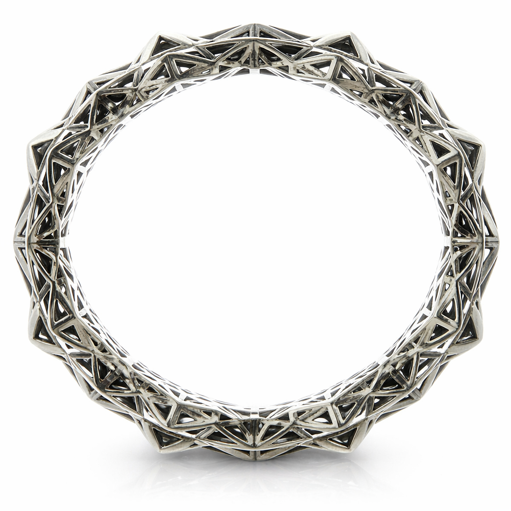 Stellated Sterling Silver Bracelet