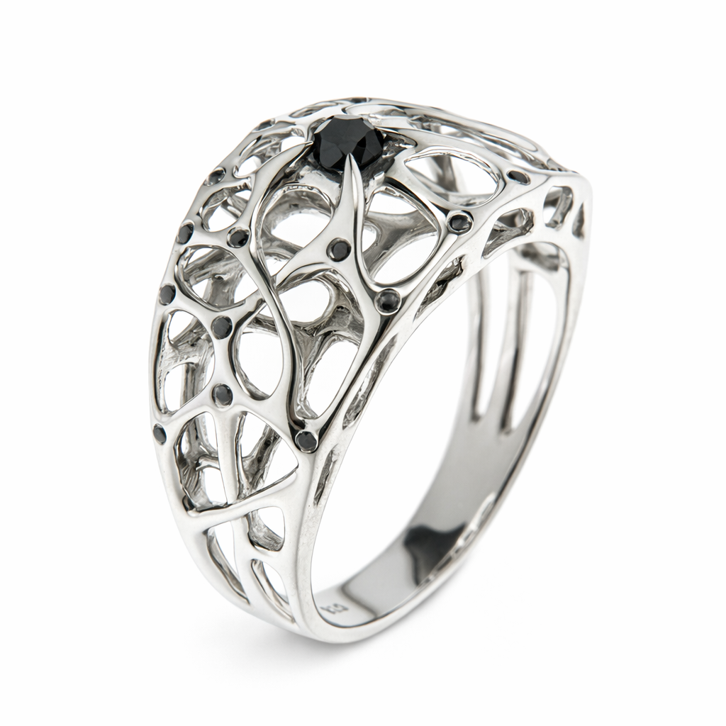 Sterling Silver Web Ring