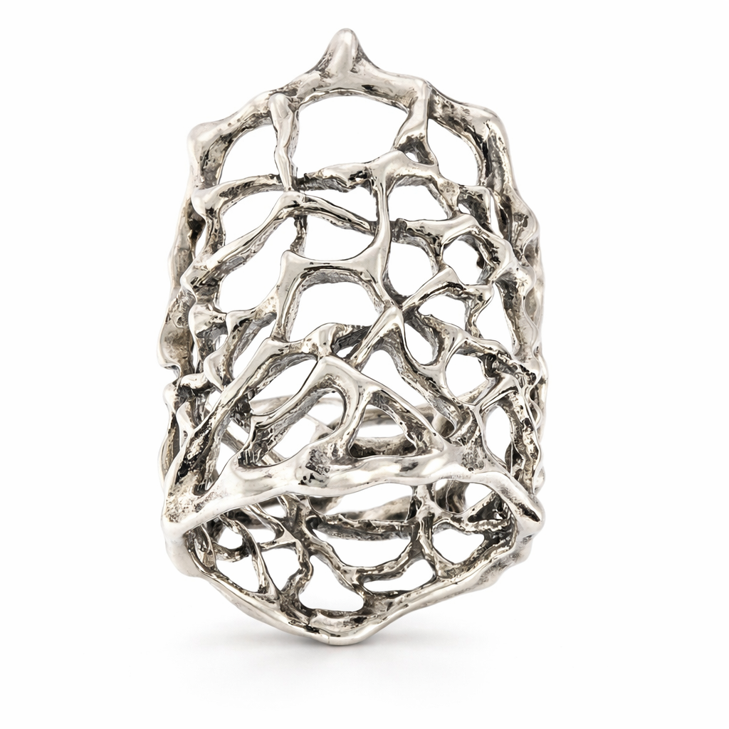 Thorn Slender Silver Ring