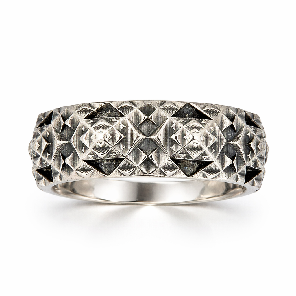 Thoscene Silver Band Ring