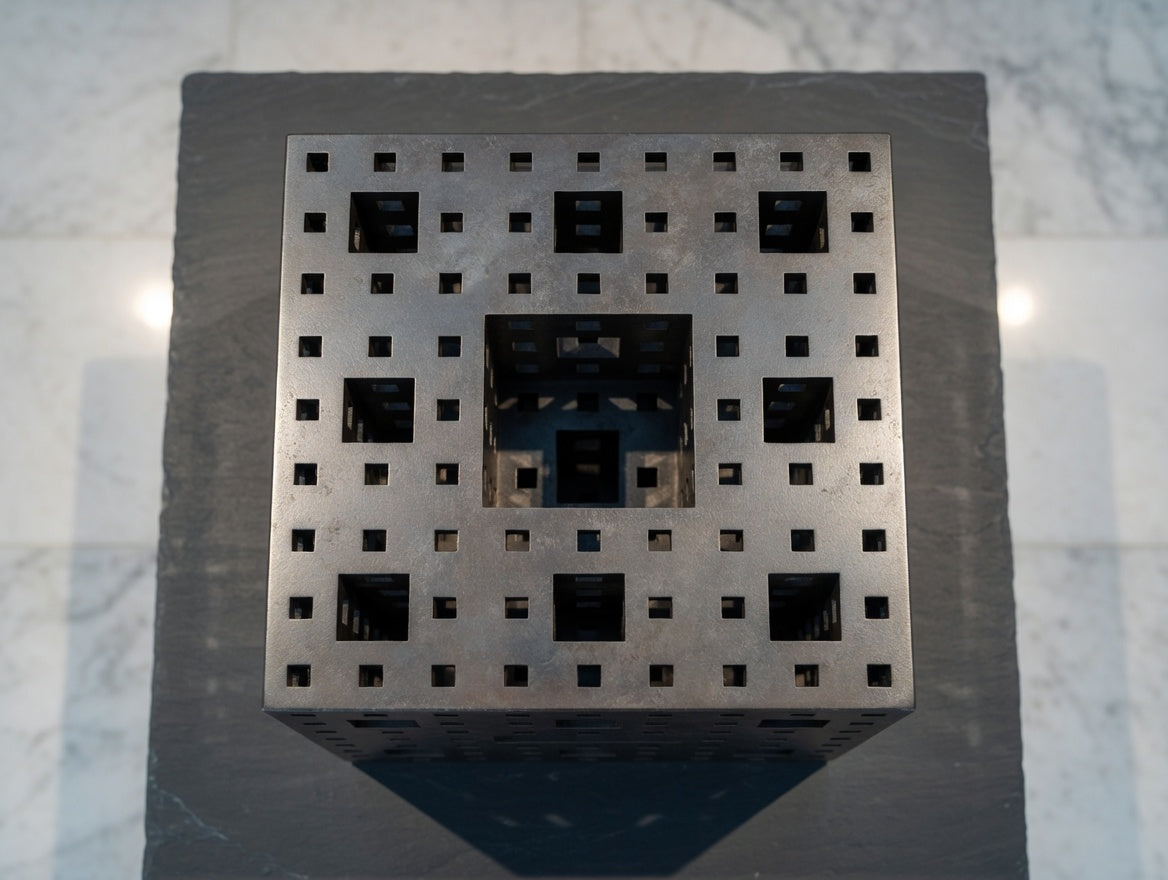 MENGER Cube Sculptural End Table