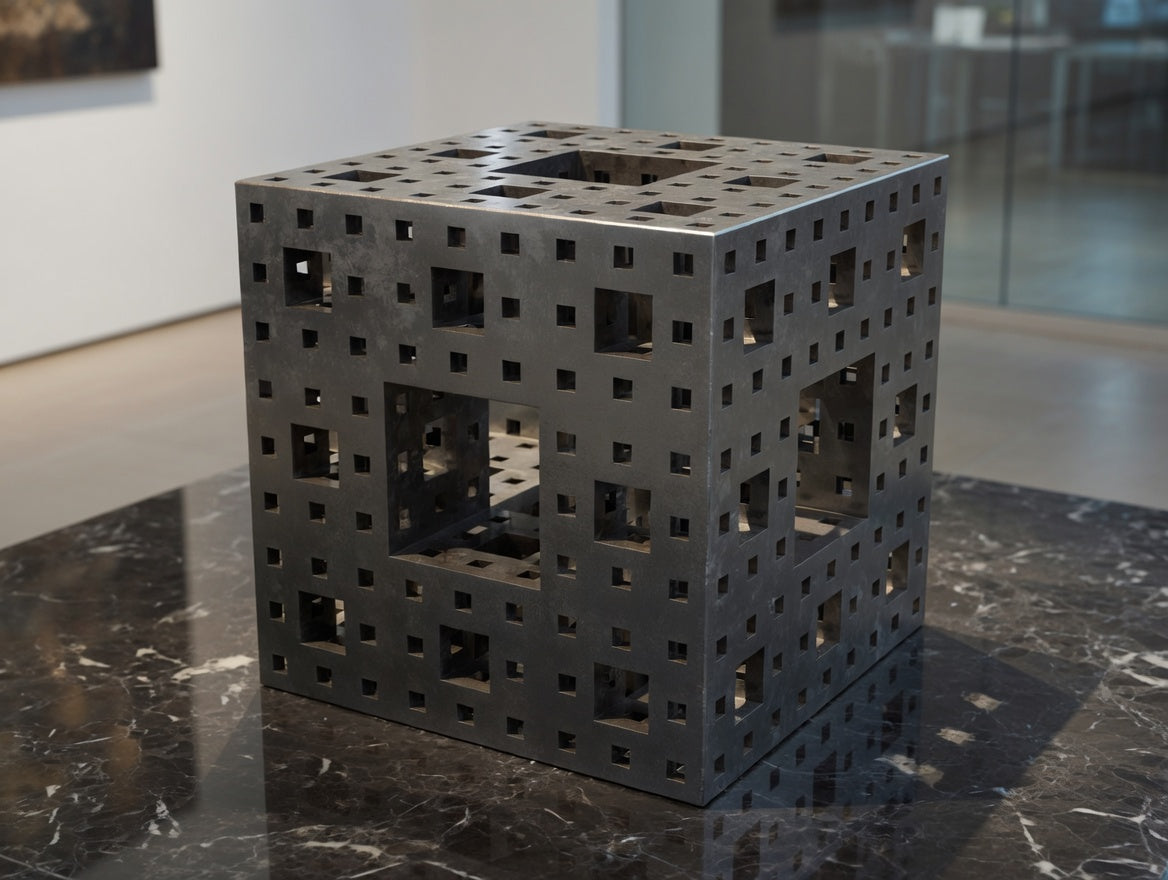 MENGER Cube Sculptural End Table