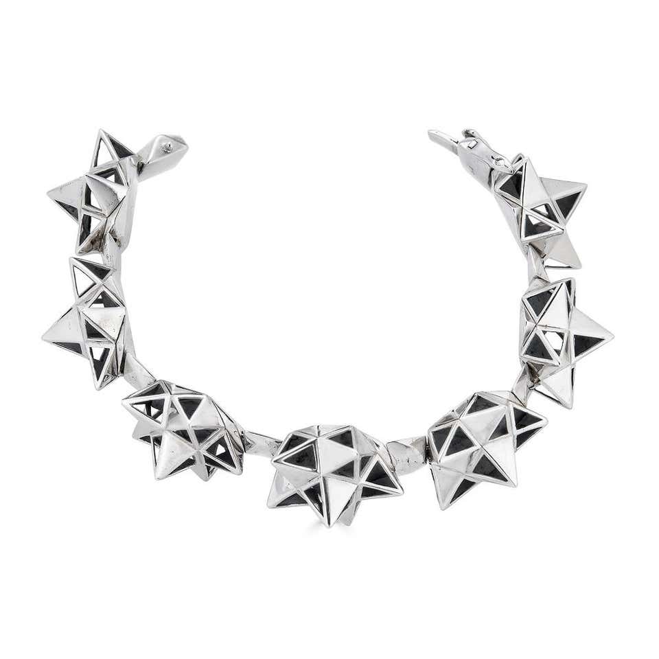 Framework Tetra Bracelet in Sterling Silver - John Brevard