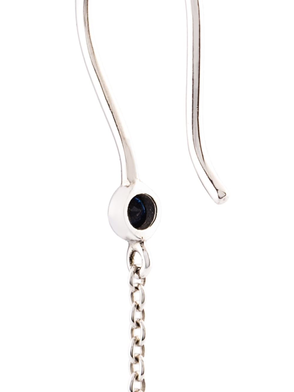 Nova Sapphire Dangle Silver Earrings - John Brevard