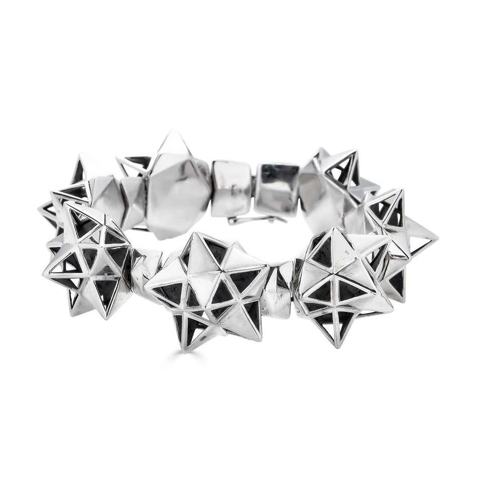 Framework Tetra Bracelet in Sterling Silver - John Brevard