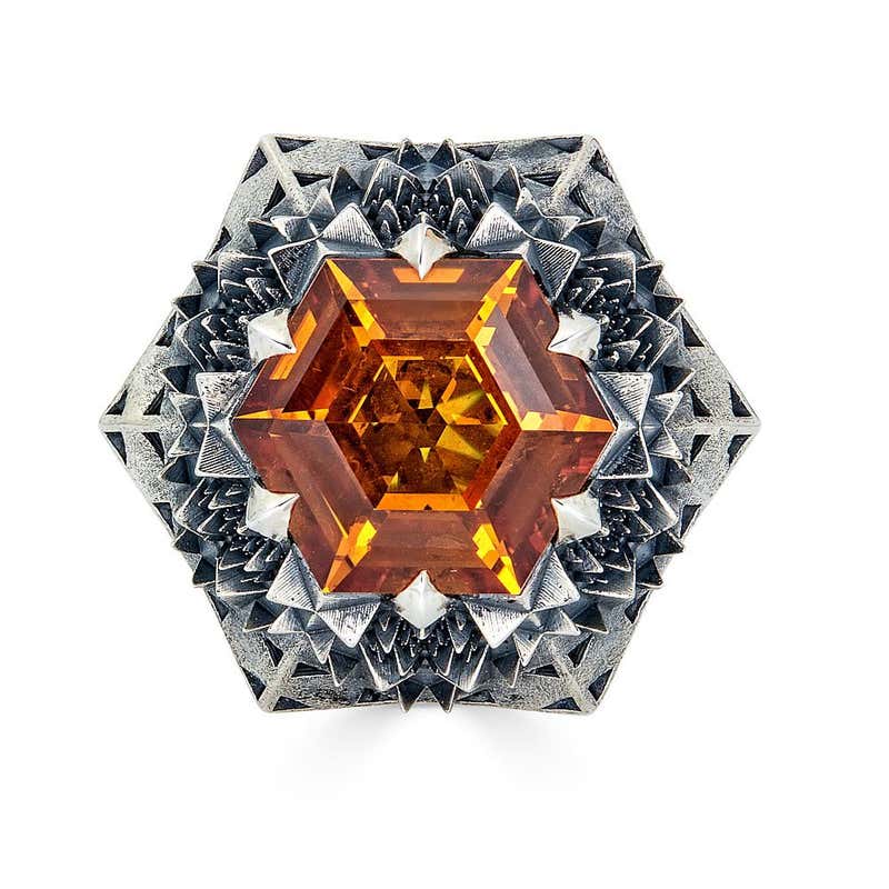 Fractal Gold Topaz Ring - John Brevard