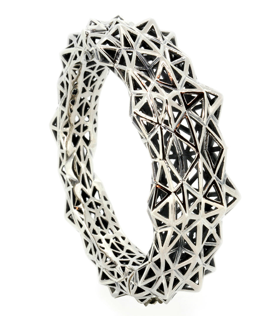 Stellated Sterling Silver Bracelet - John Brevard