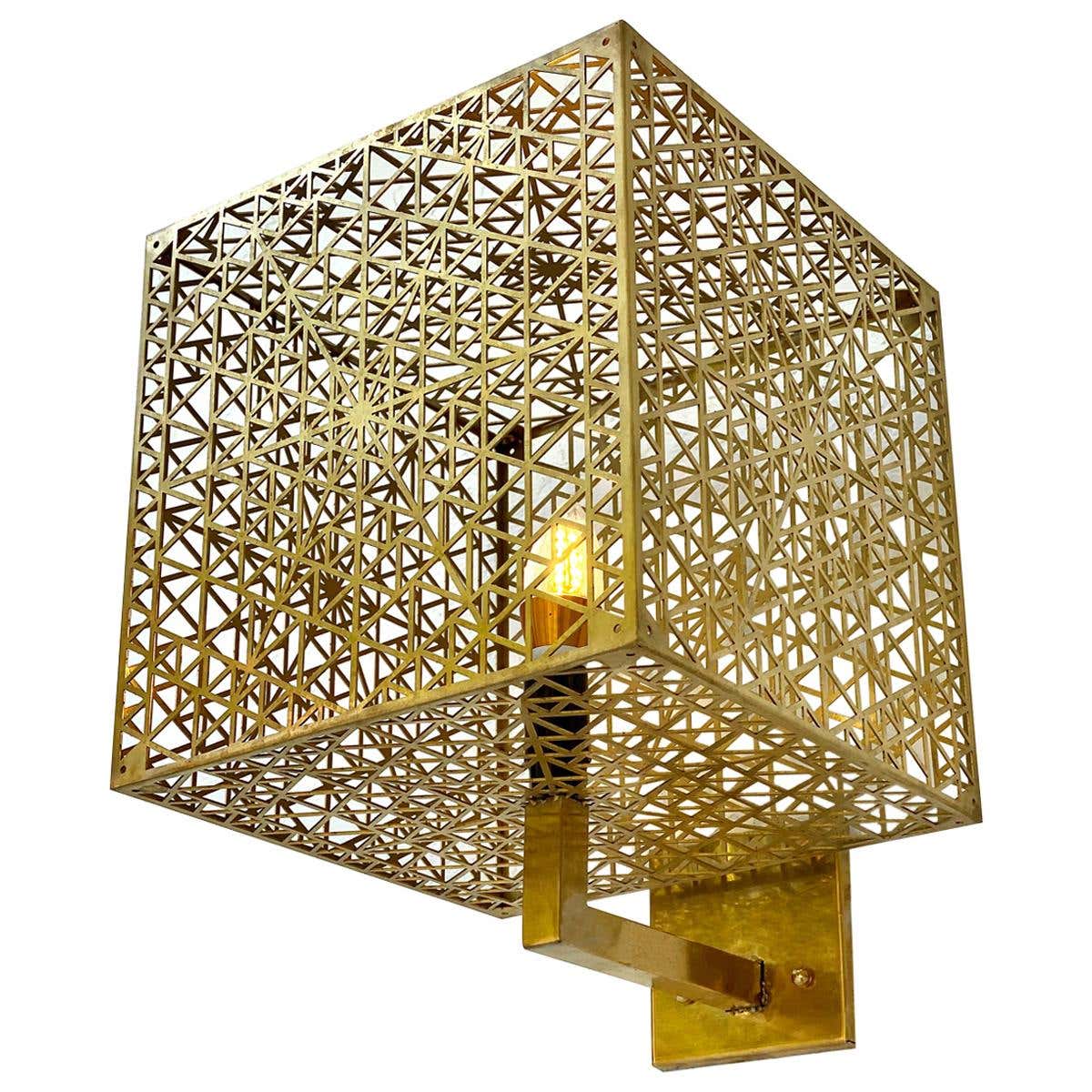 Custom Tetrahedral Cubic Fractal Sconce