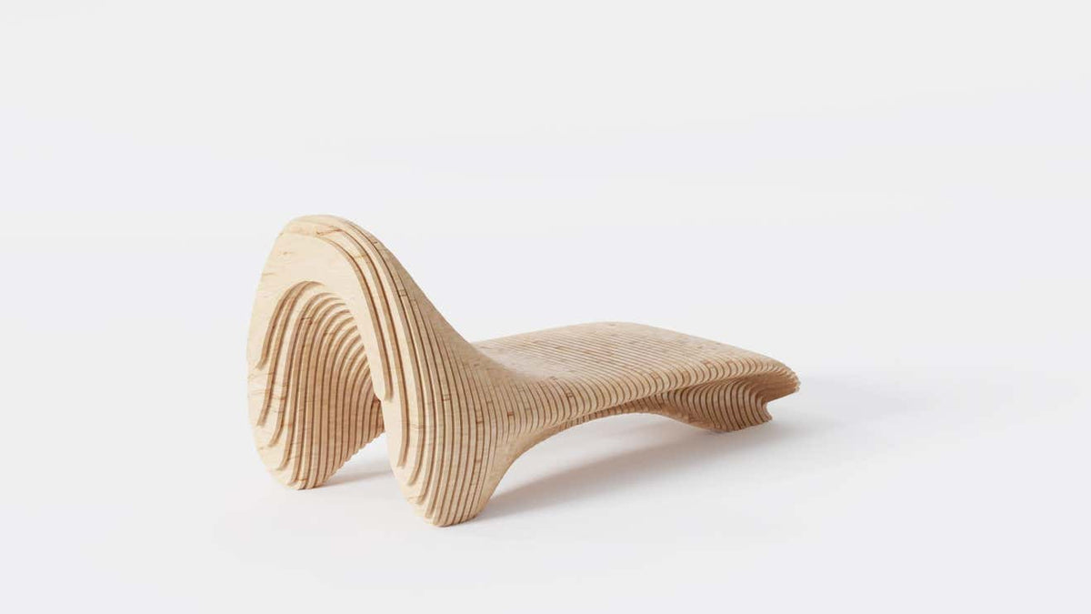 Functional Sculptural Parametric Sun Chair - John Brevard