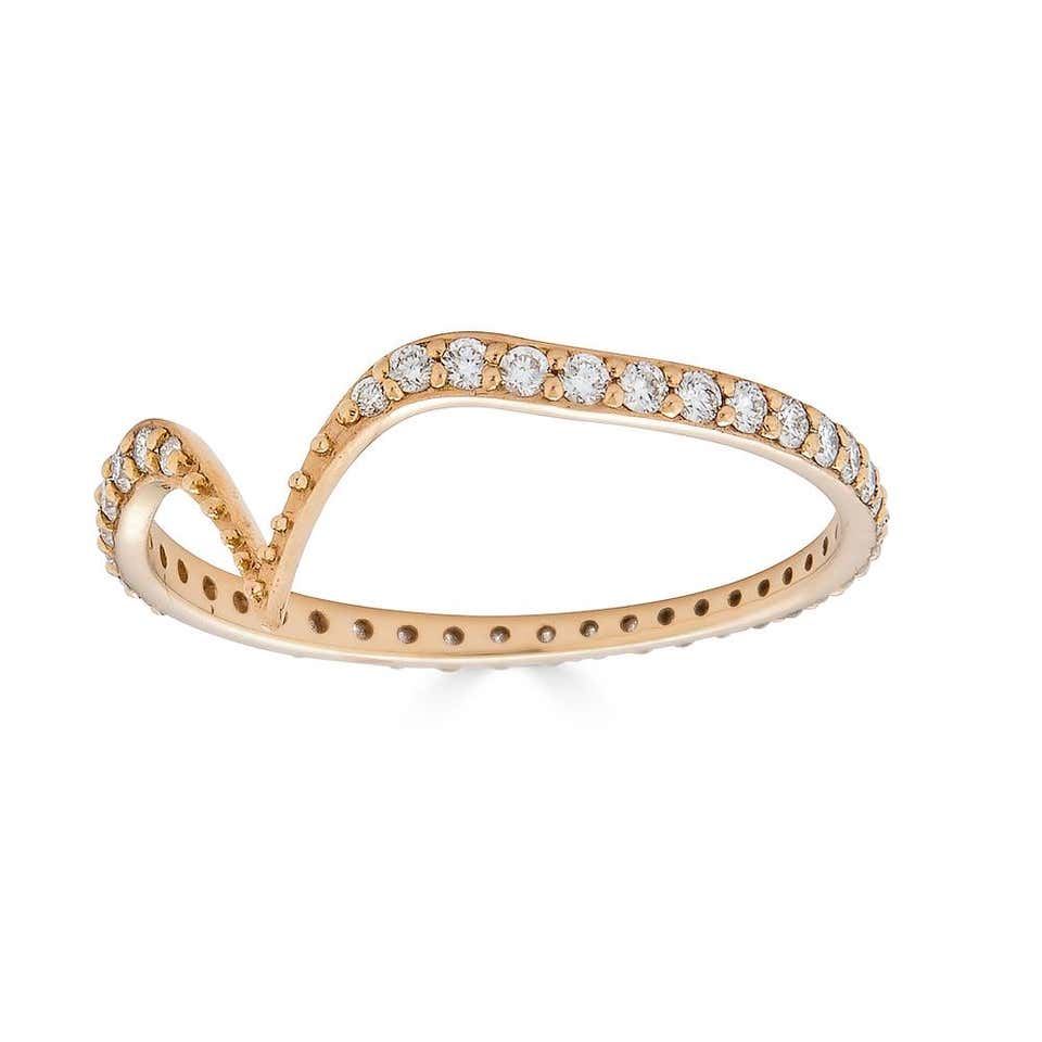 Gold and Diamonds Fabri Stackable Ring