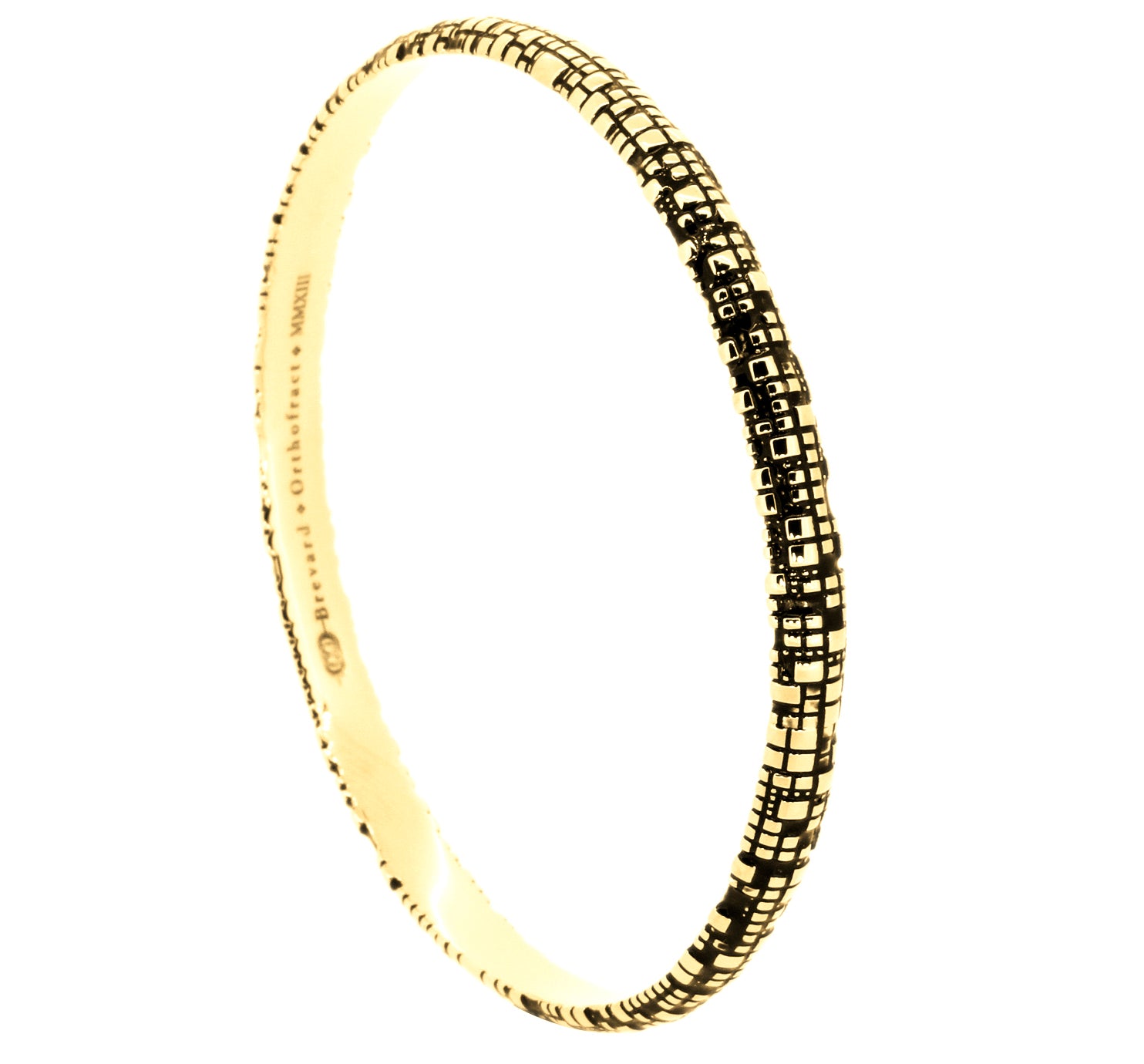 Torus Gold Bangle - John Brevard