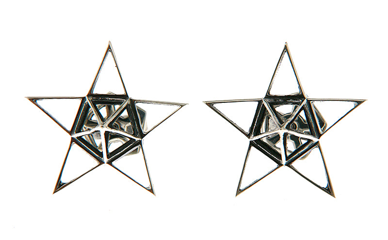 Star Stud Silver Earrings - John Brevard