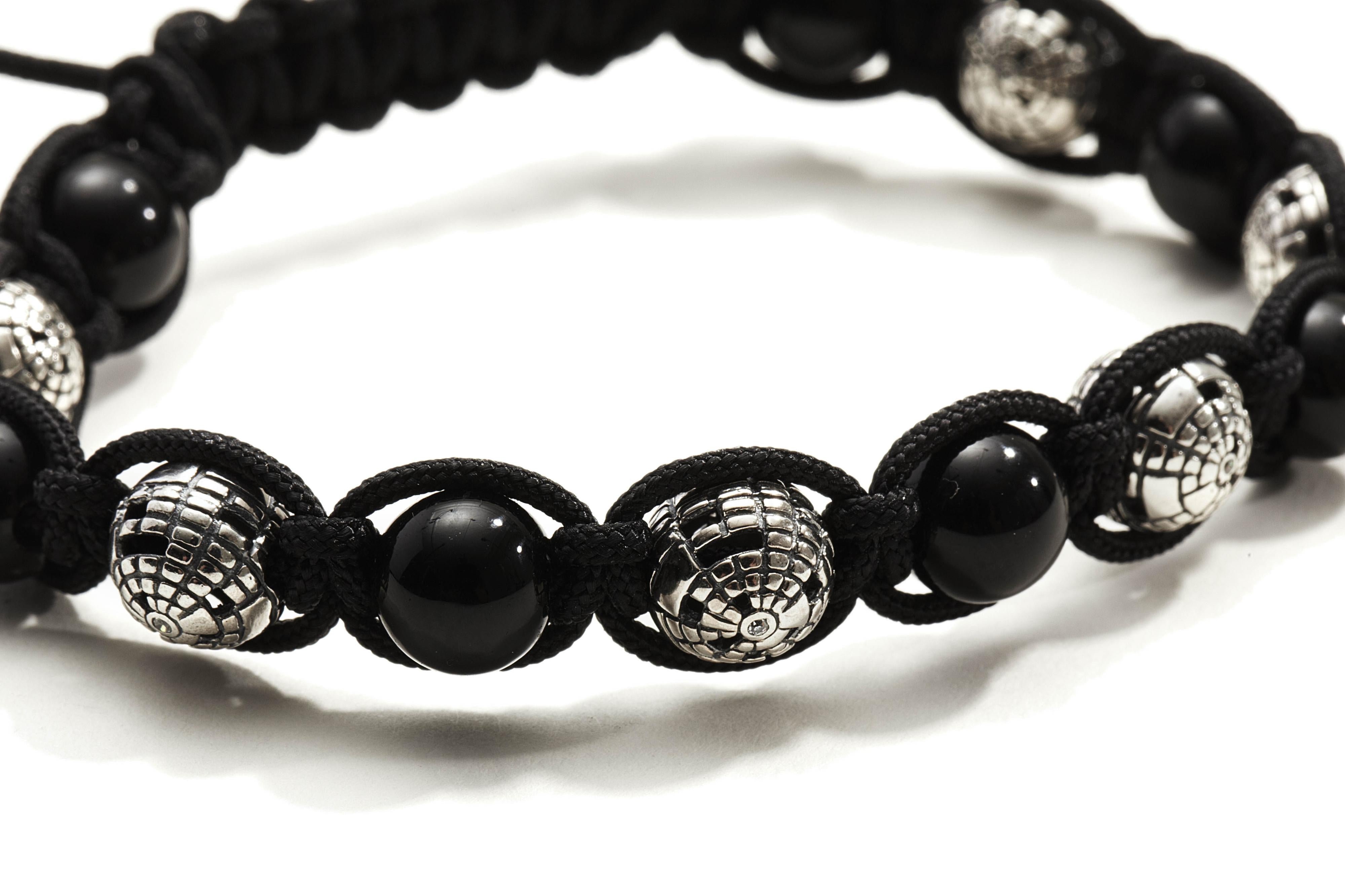 Ortho Black Sapphire & Onyx Beads Bracelet - John Brevard