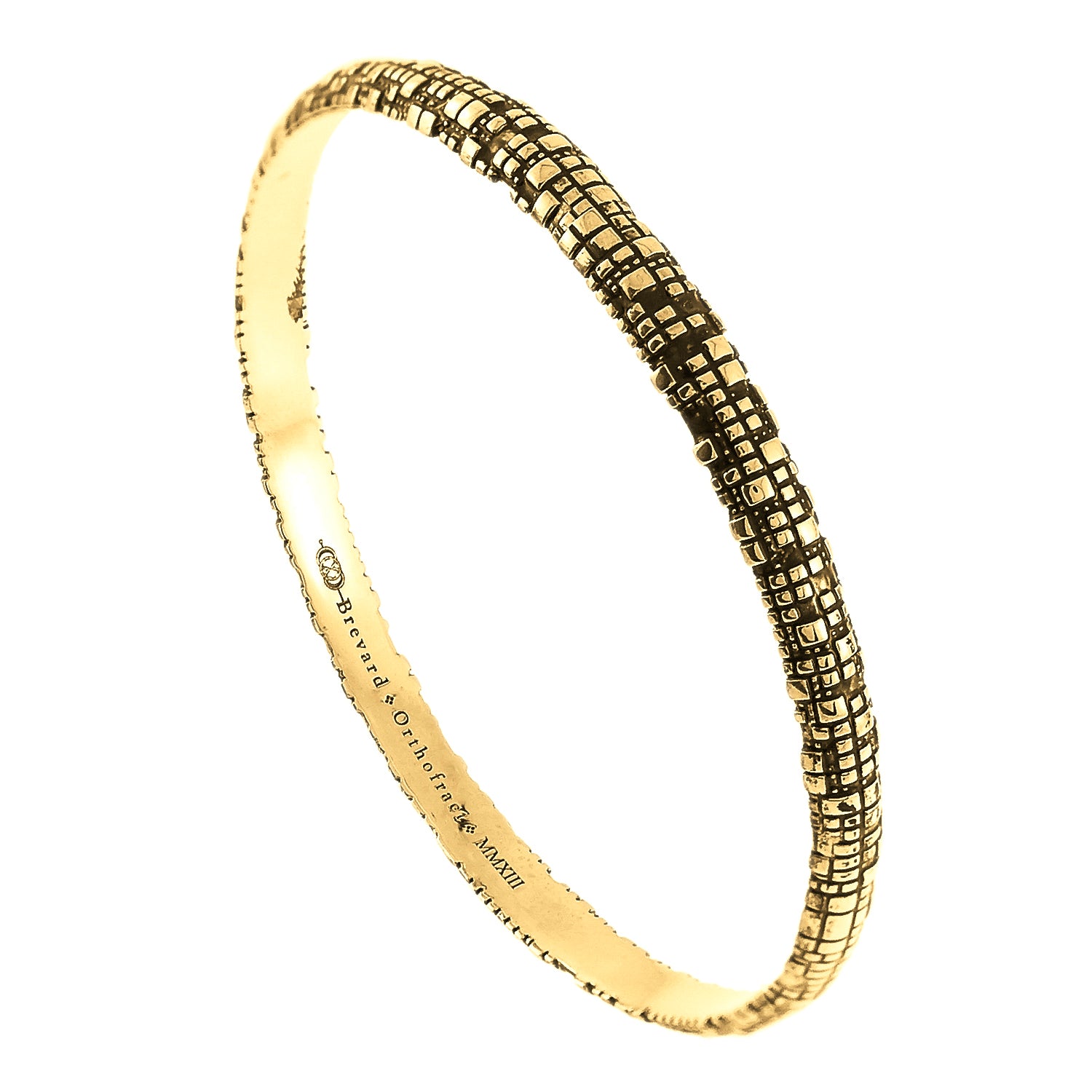 Torus Gold Bangle - John Brevard