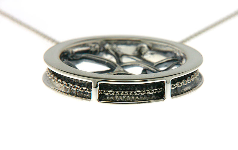 Web Silver Necklace - John Brevard