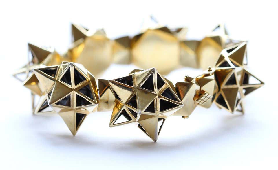 Framework 18k Gold Tetra Bracelet - John Brevard