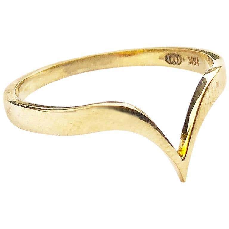 18K Gold Fabri Stackable Ring 