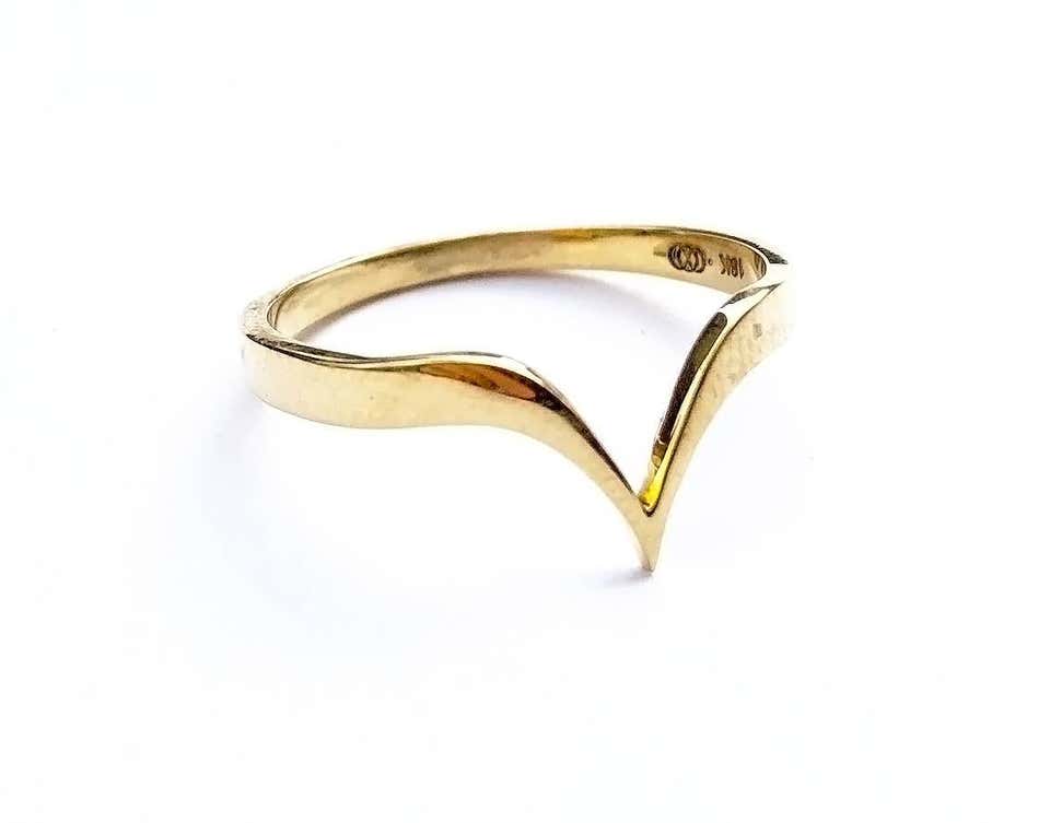 18k Gold Fabri Stackable Ring