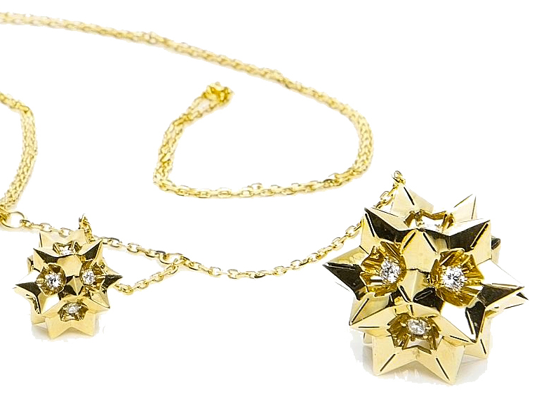 Helix Diamond Gold Pendant - John Brevard