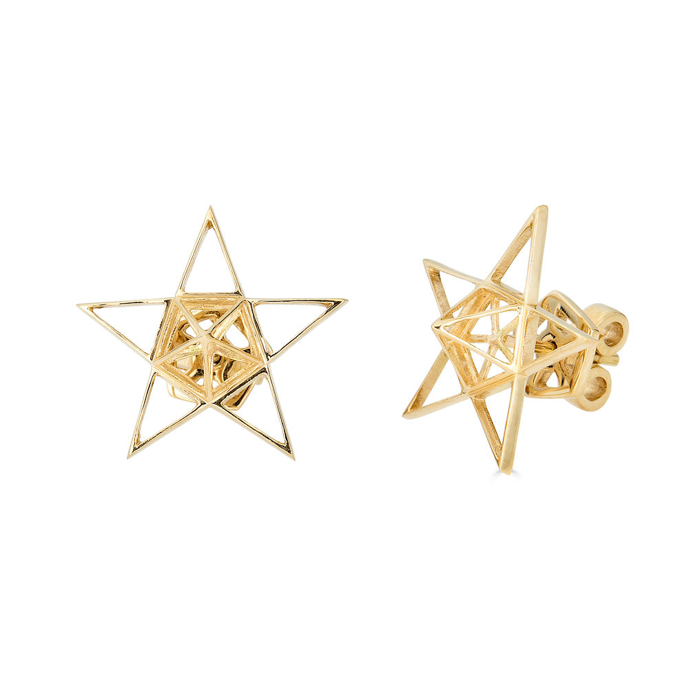 Star Stud Silver Earrings - John Brevard