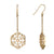 Snowflakes Independence Gold Earrings - John Brevard