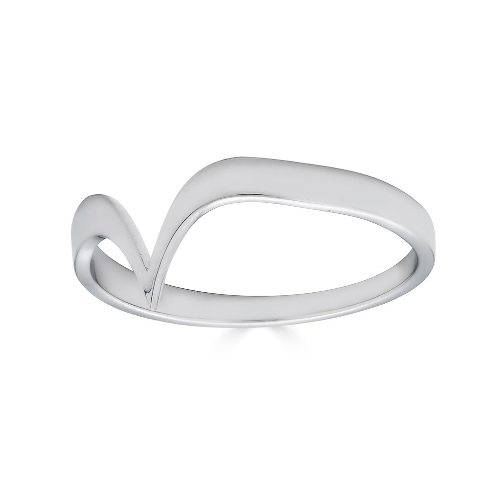 Fabri Single Stackable White Gold Ring - John Brevard