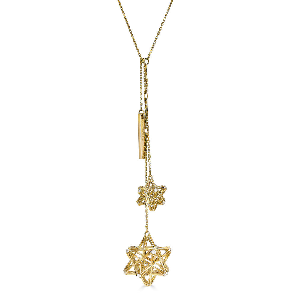 Frame Diamond and 18k Gold Pendant - John Brevard