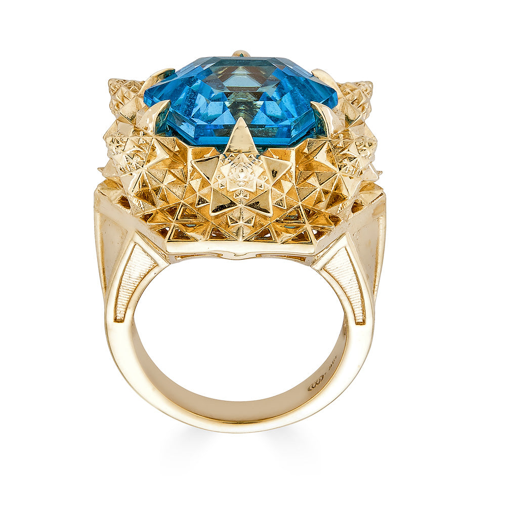 Fractal Gold Topaz Ring - John Brevard