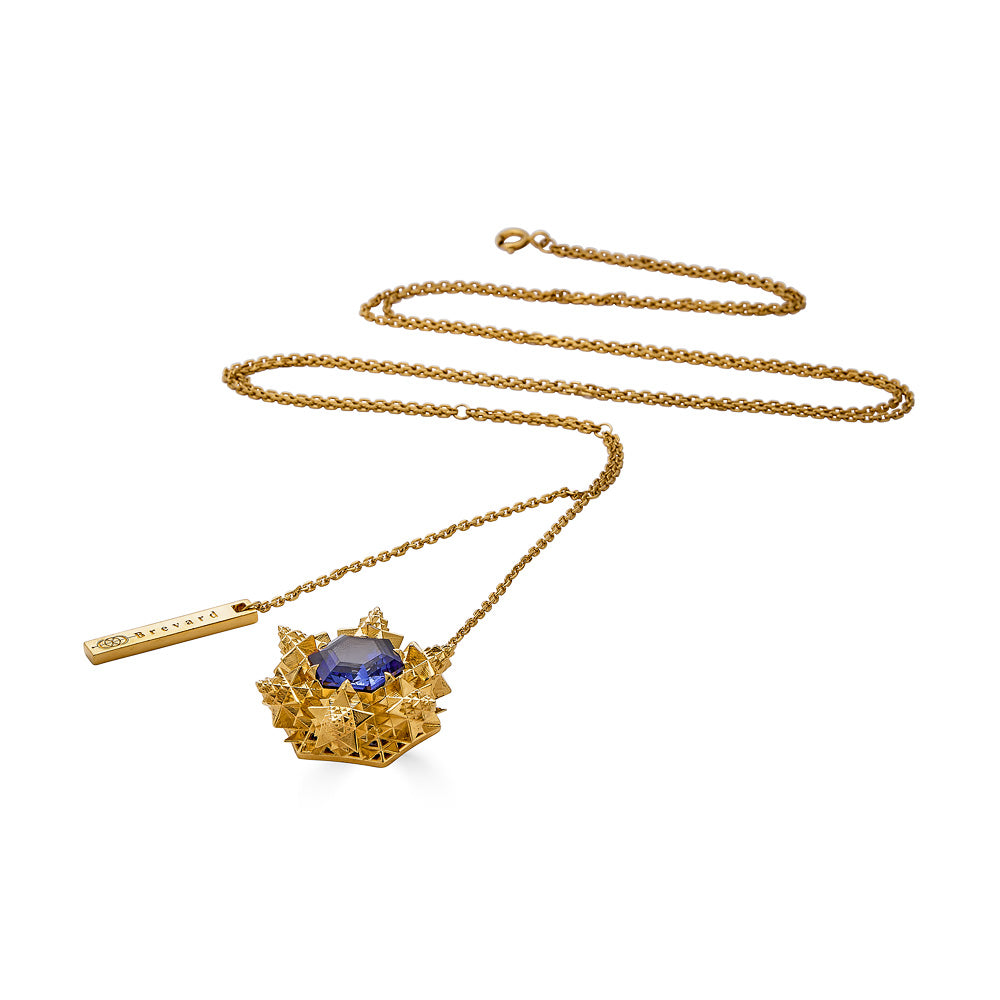 Cosmic 18K Gold Creation Pendant