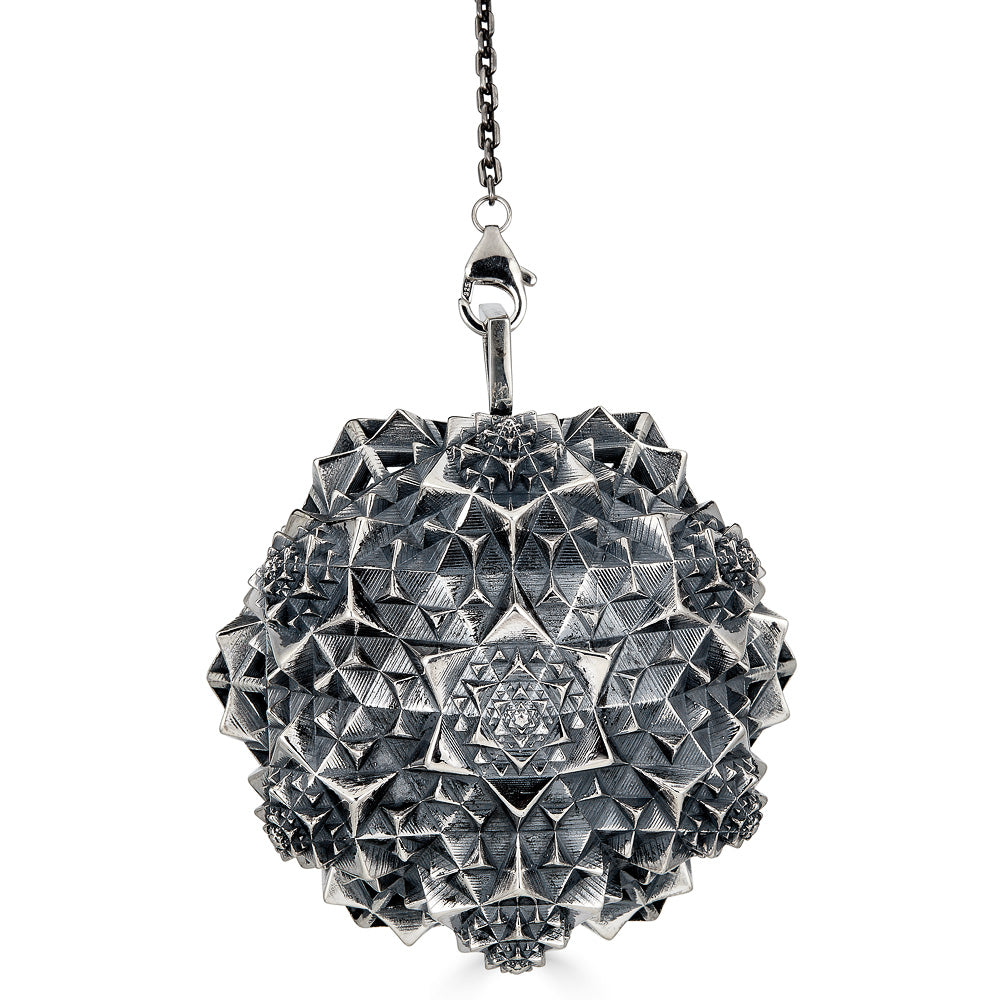 Thoscene Fractal Silver Necklace