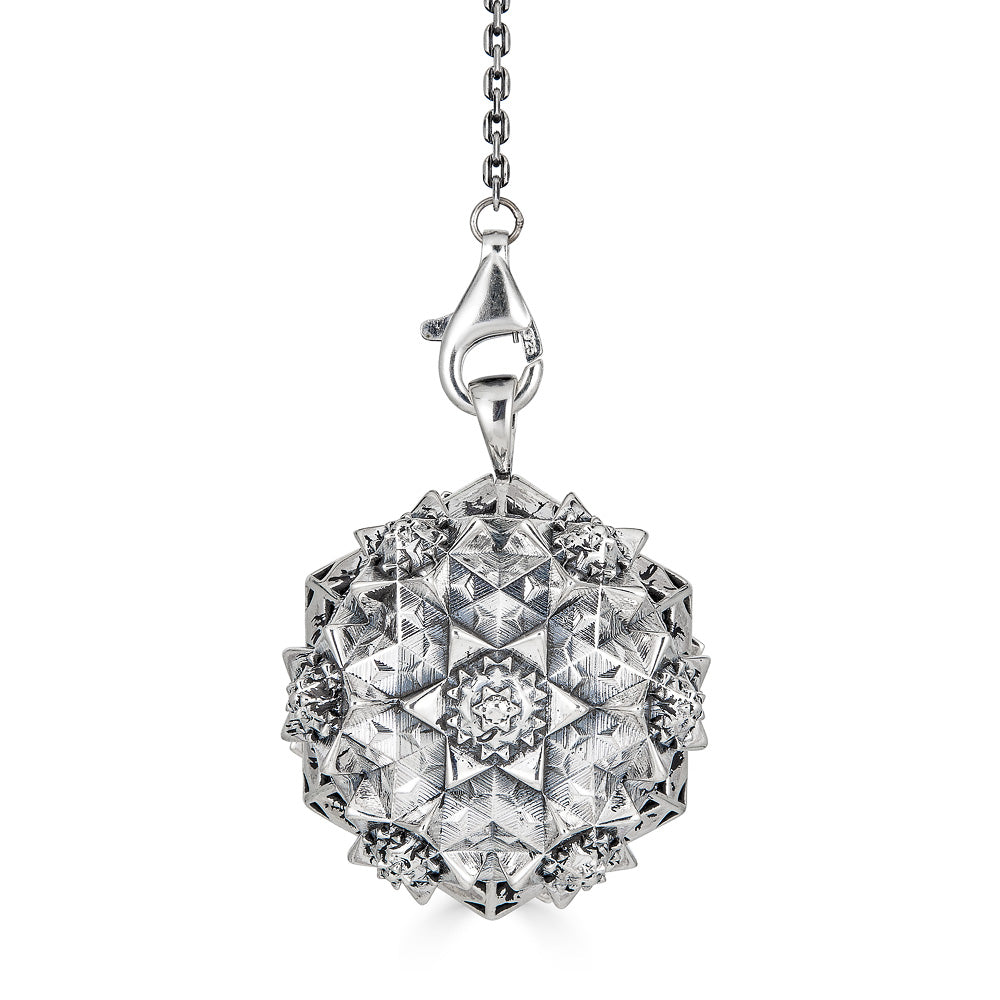 Thoscene Fractal Silver Necklace