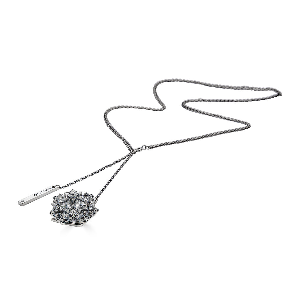Thoscene Fractal Silver Necklace