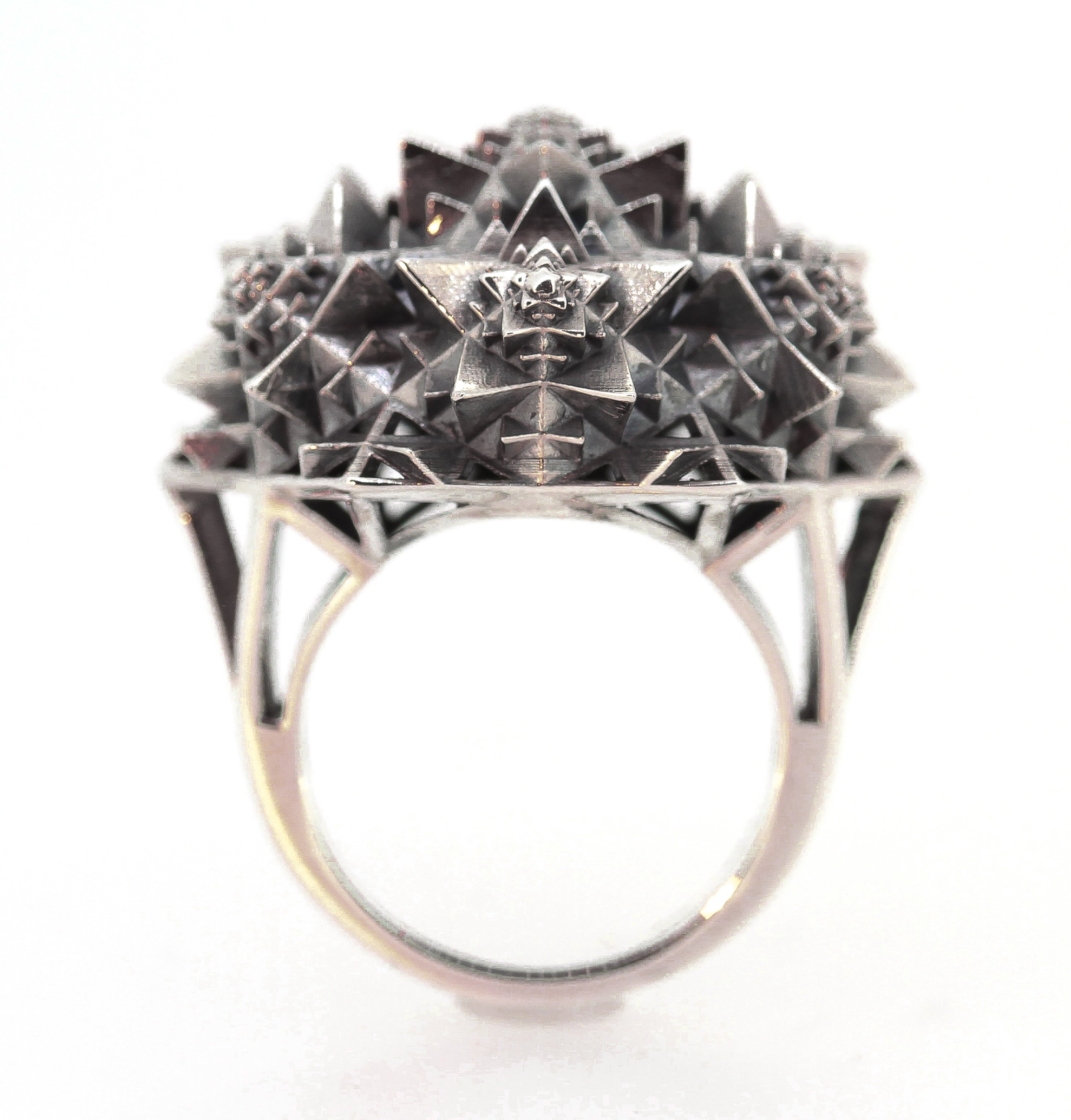 Thoscene Fractal Silver Ring - John Brevard