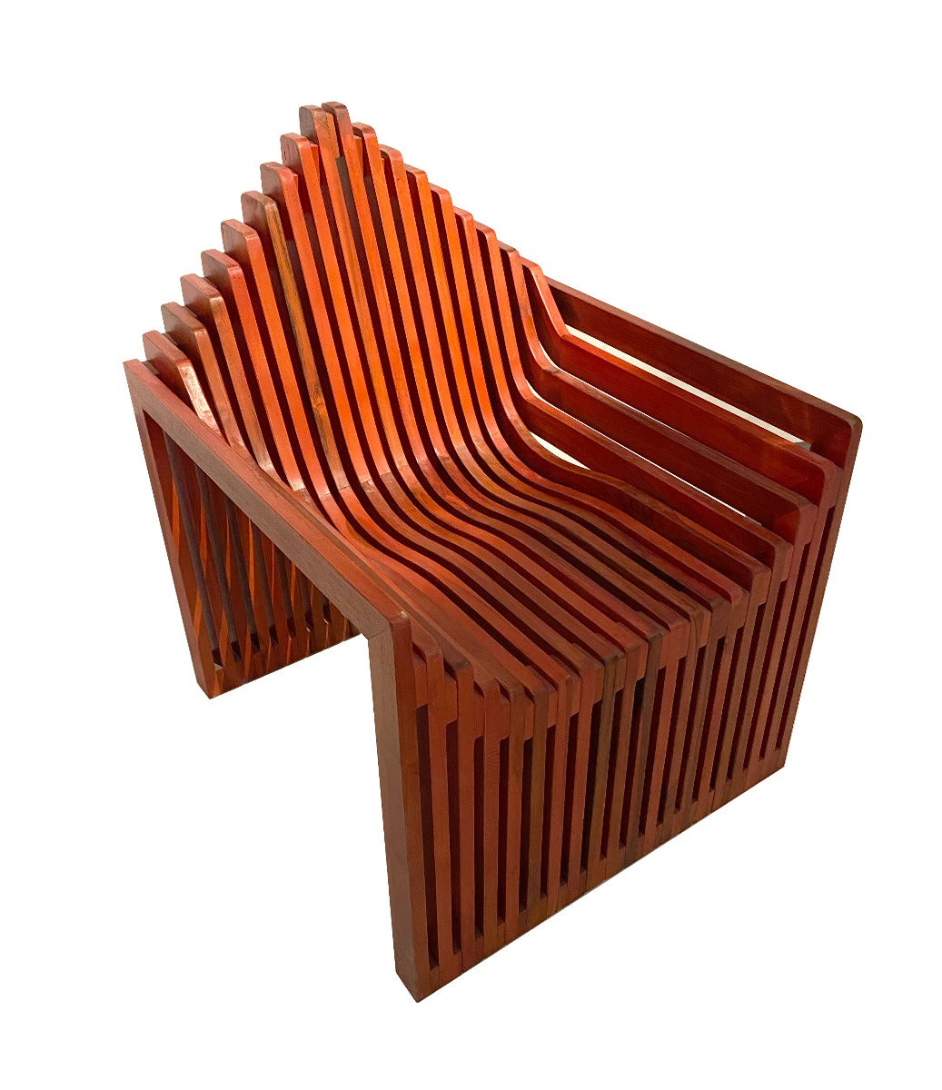 Red Teak Fabri Accent Chair - John Brevard