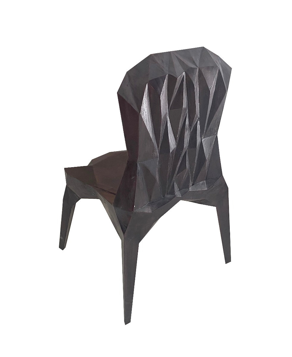 Hand-Sculpted Crystalline Chair - John Brevard