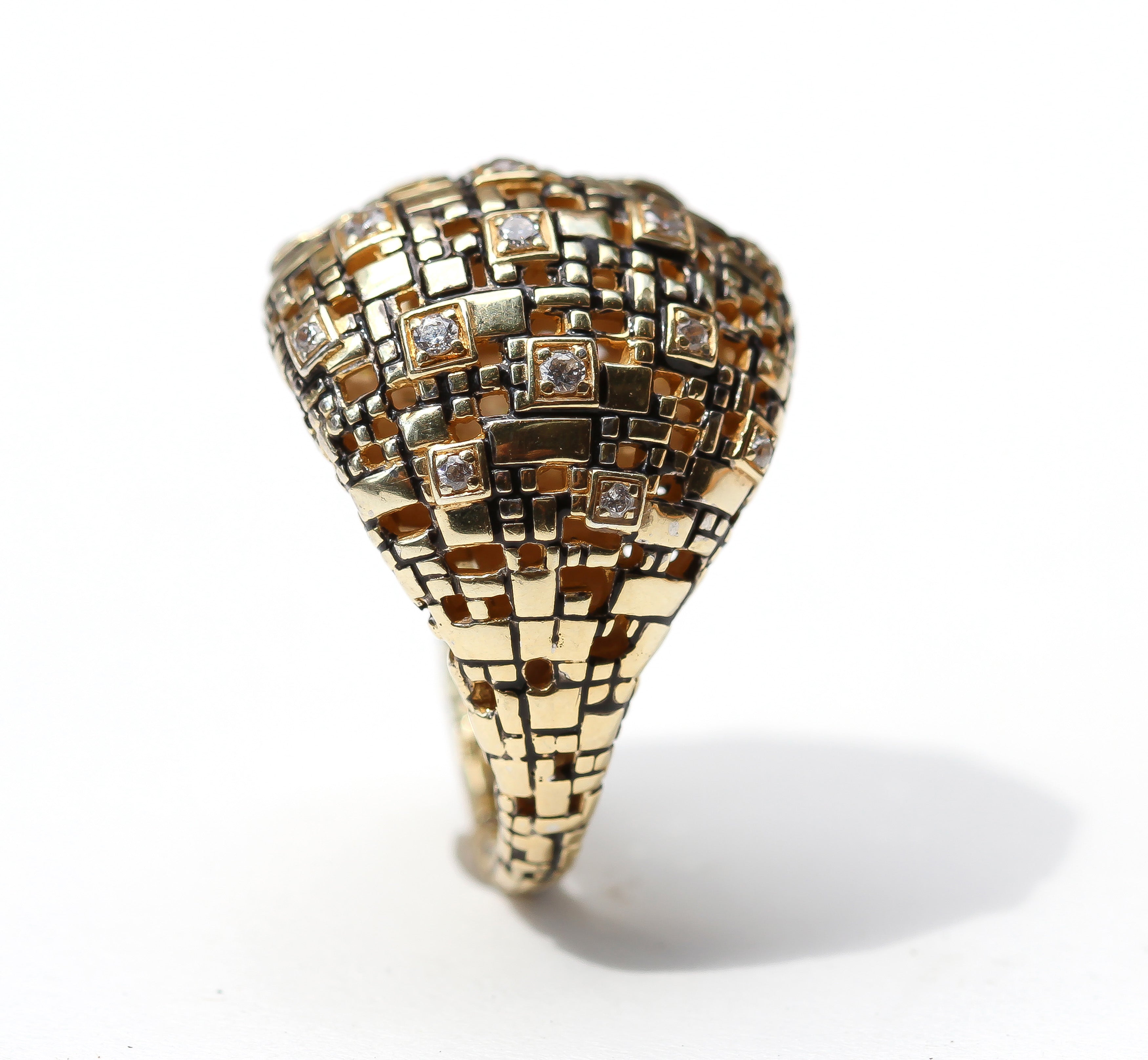 18k Gold Dome Ring