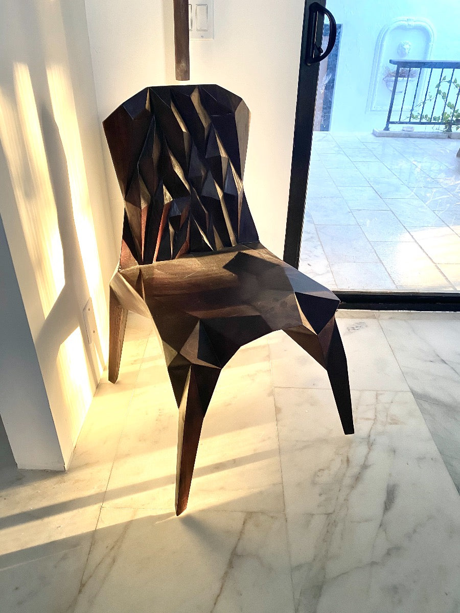 Hand-Sculpted Crystalline Chair - John Brevard