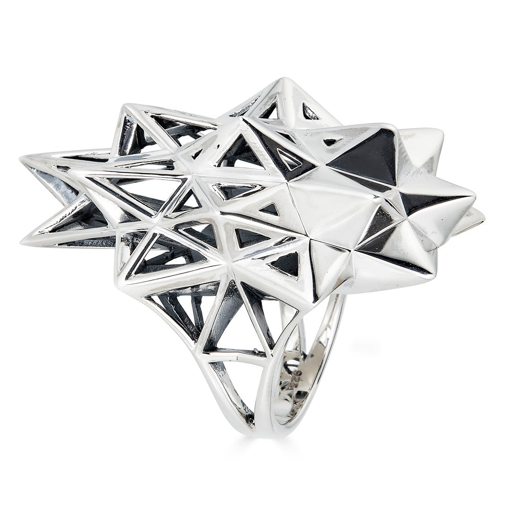 Stellated Star Silver Ring - John Brevard