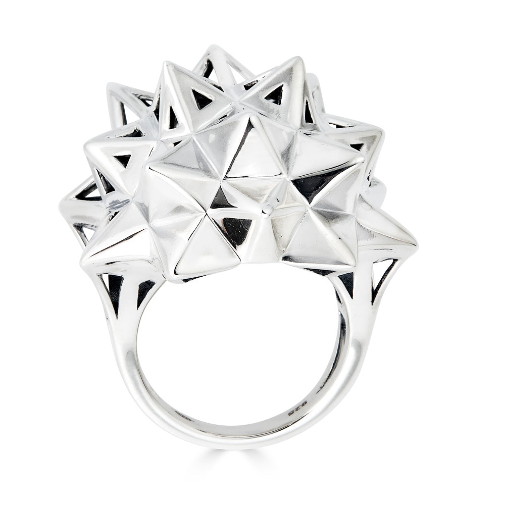 Stellated Star Silver Ring - John Brevard