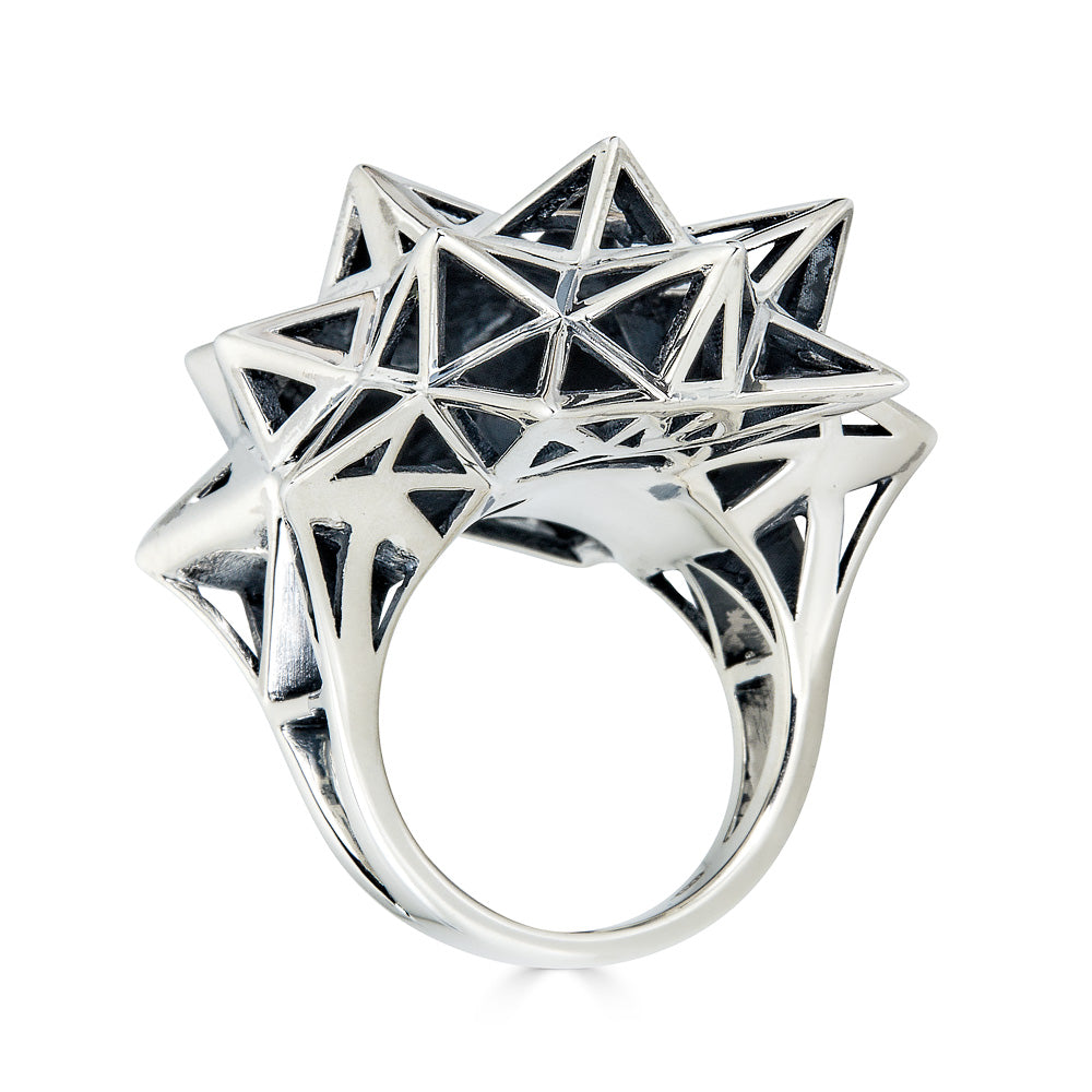 Stellated Star Silver Ring - John Brevard