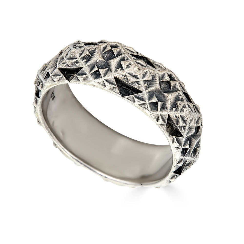 Thoscene Silver Band Ring - John Brevard