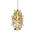 Stellated Diamond 18k Gold Pendant