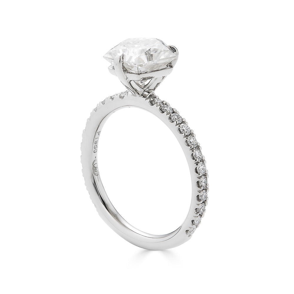Diamond Love Ring | 18k gold jewellery online | Foro