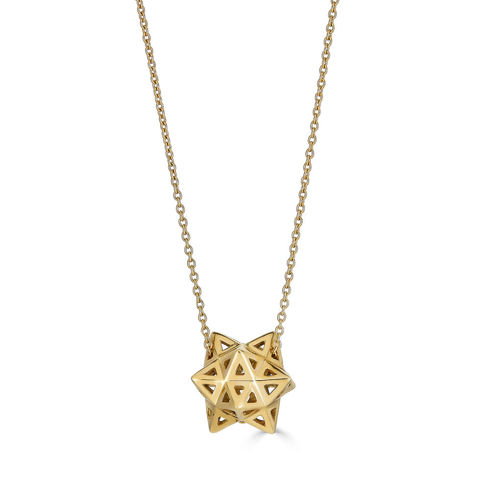 Framed Mini Tetra Gold Necklace