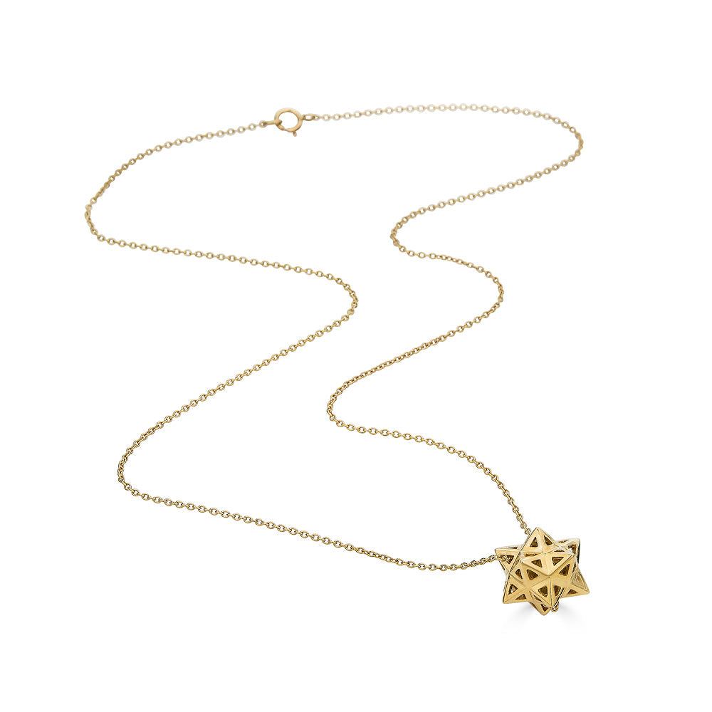 Framed Mini Tetra Gold Necklace